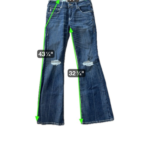 NEW Ariat Women's Dark Blue Flare Leg Jeans | 29R - Picture 7 of 7